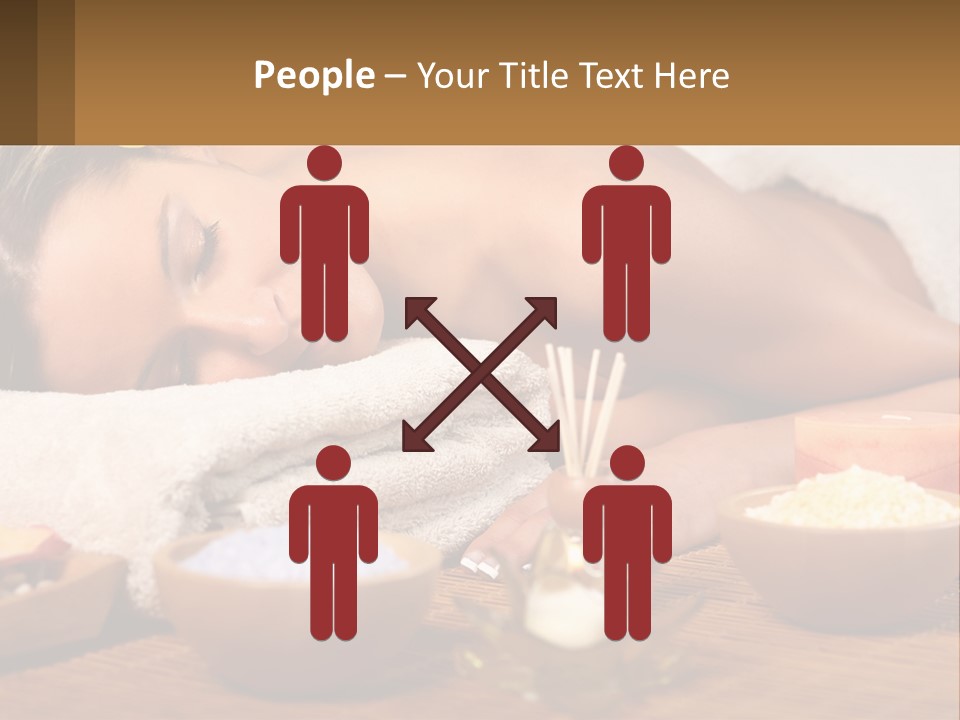 Relaxing Flower Masseur PowerPoint Template