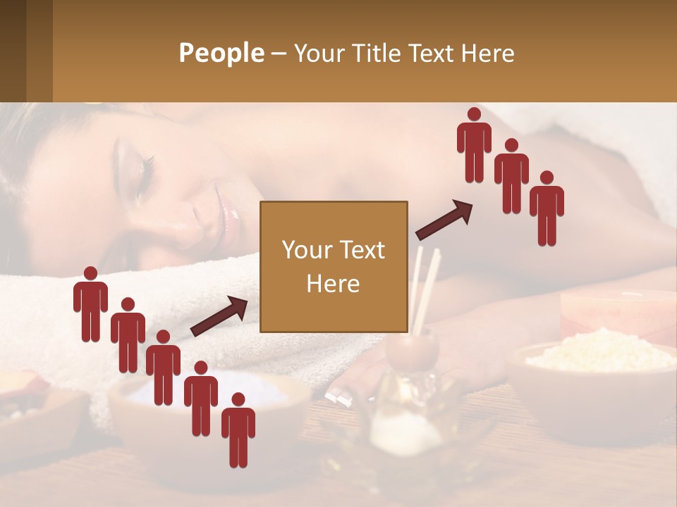 Relaxing Flower Masseur PowerPoint Template