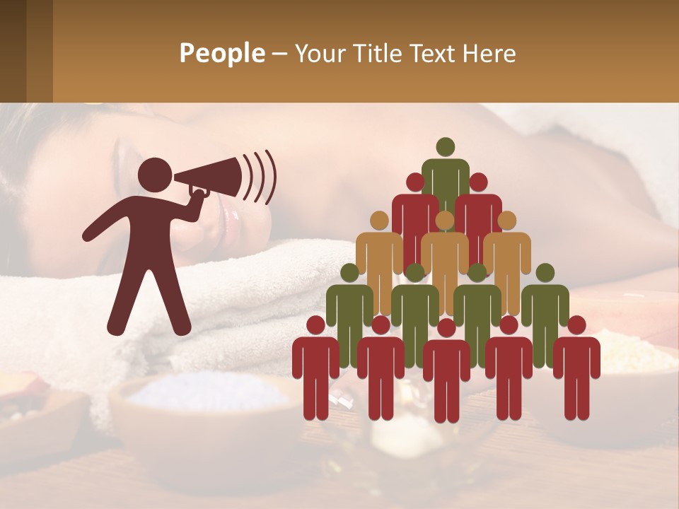 Relaxing Flower Masseur PowerPoint Template