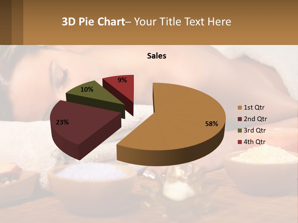 Relaxing Flower Masseur PowerPoint Template