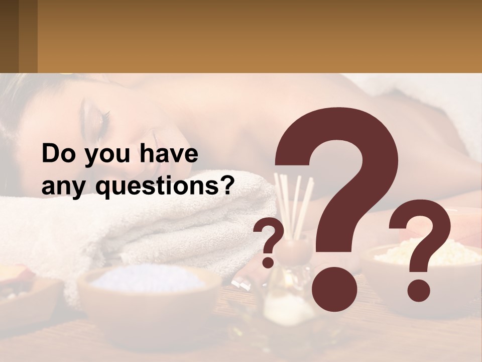 Relaxing Flower Masseur PowerPoint Template