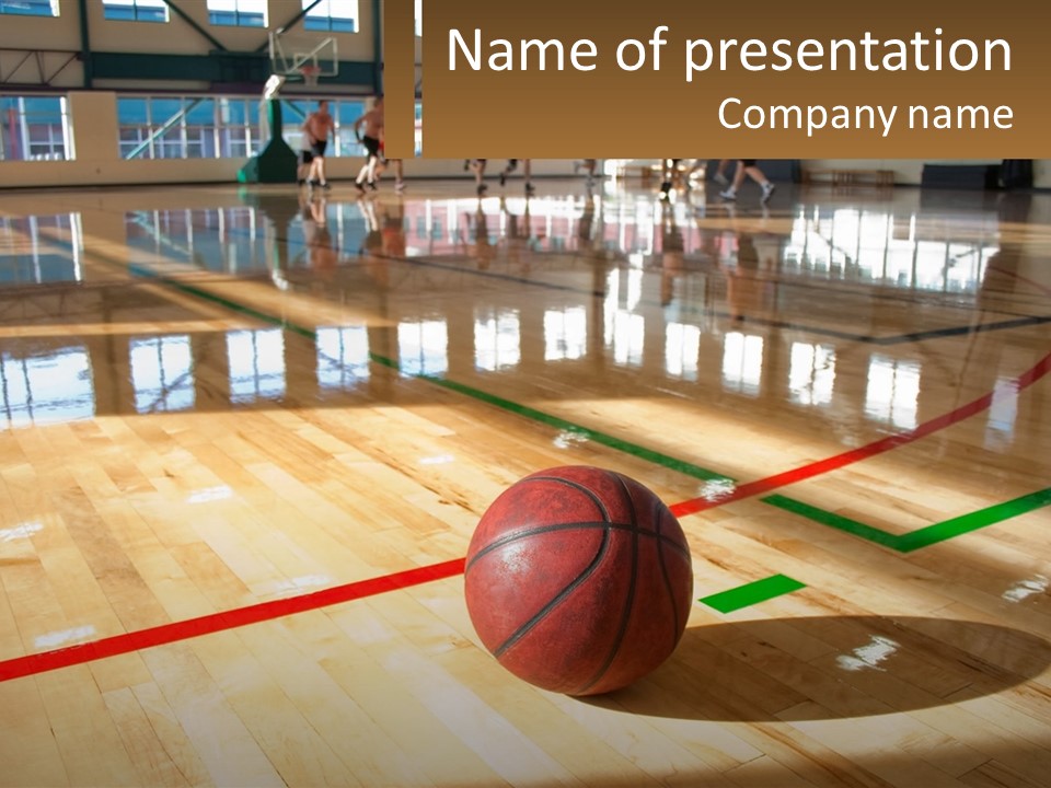 Team Run Gymnasium PowerPoint Template