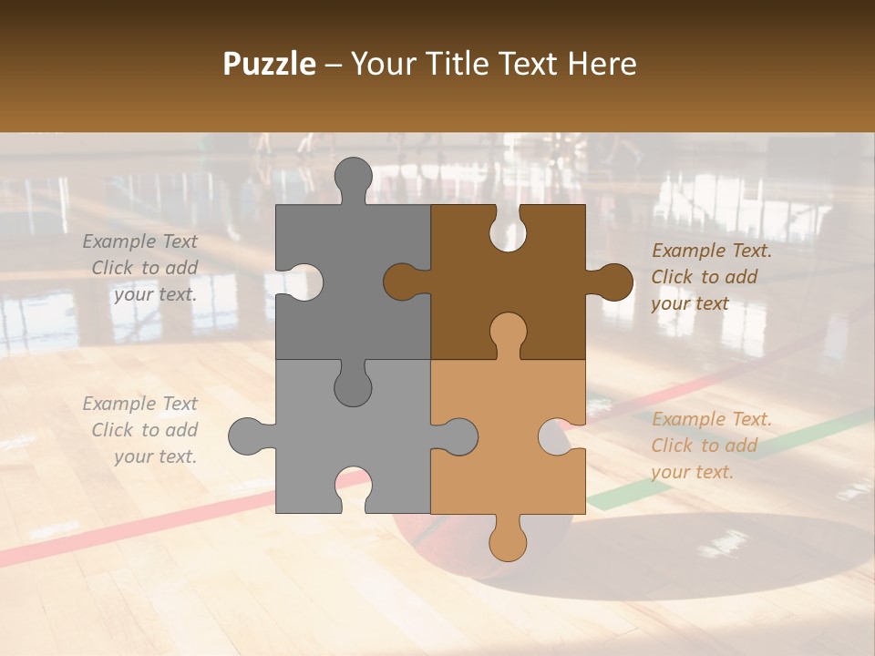 Team Run Gymnasium PowerPoint Template