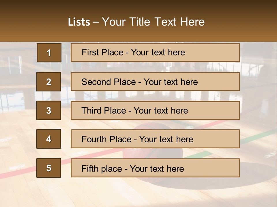 Team Run Gymnasium PowerPoint Template