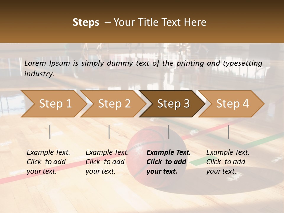 Team Run Gymnasium PowerPoint Template