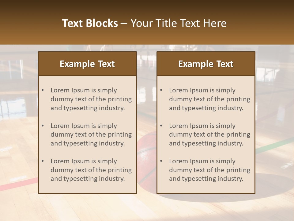 Team Run Gymnasium PowerPoint Template