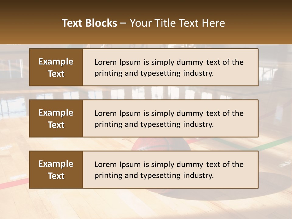 Team Run Gymnasium PowerPoint Template