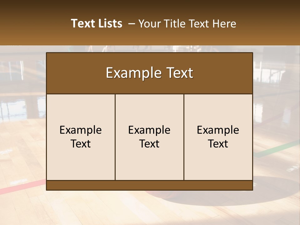 Team Run Gymnasium PowerPoint Template
