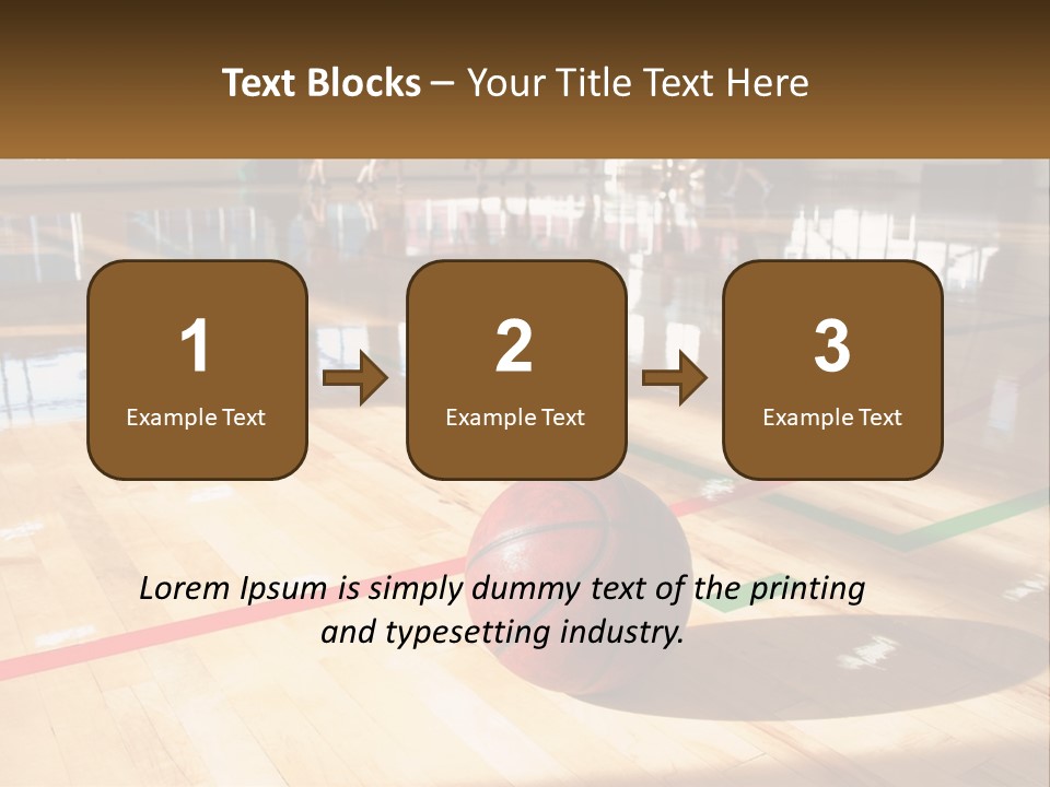 Team Run Gymnasium PowerPoint Template