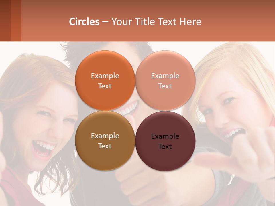 A Group Of Young People Pointing At The Camera PowerPoint Template