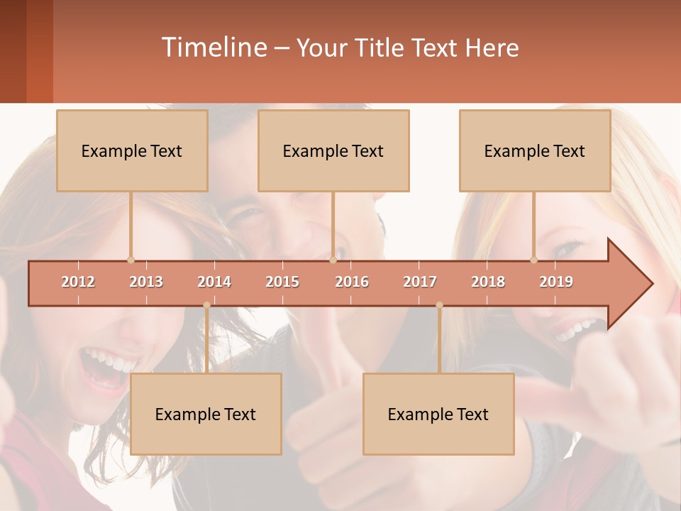 A Group Of Young People Pointing At The Camera PowerPoint Template