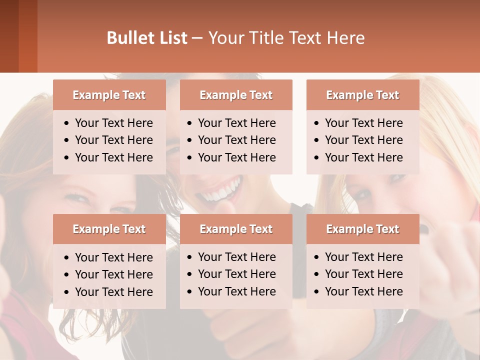 A Group Of Young People Pointing At The Camera PowerPoint Template