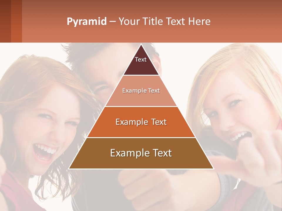 A Group Of Young People Pointing At The Camera PowerPoint Template