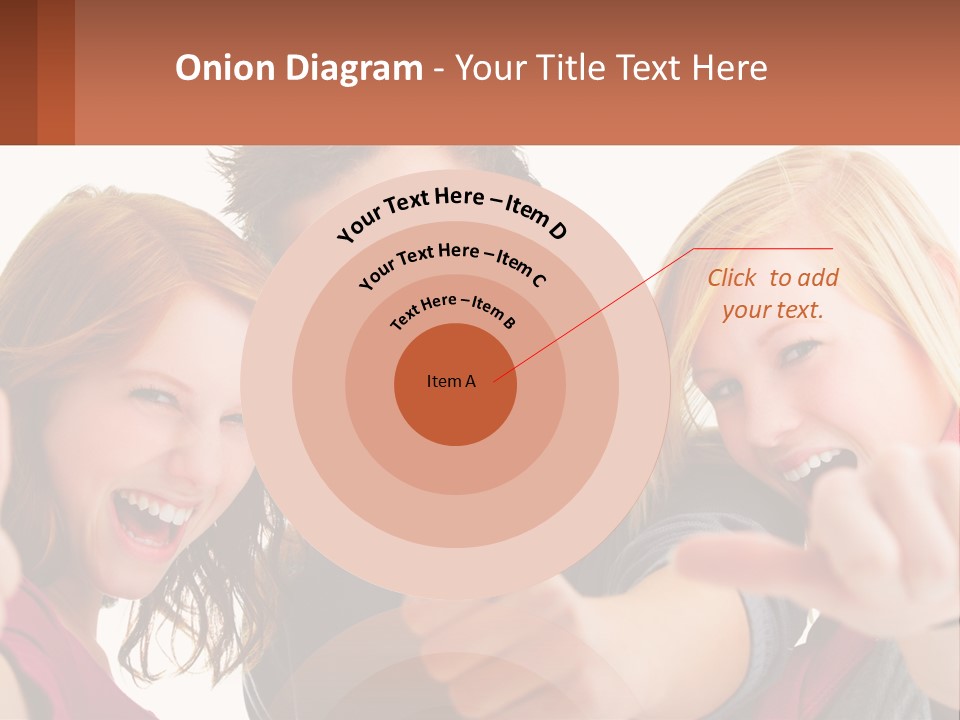 A Group Of Young People Pointing At The Camera PowerPoint Template
