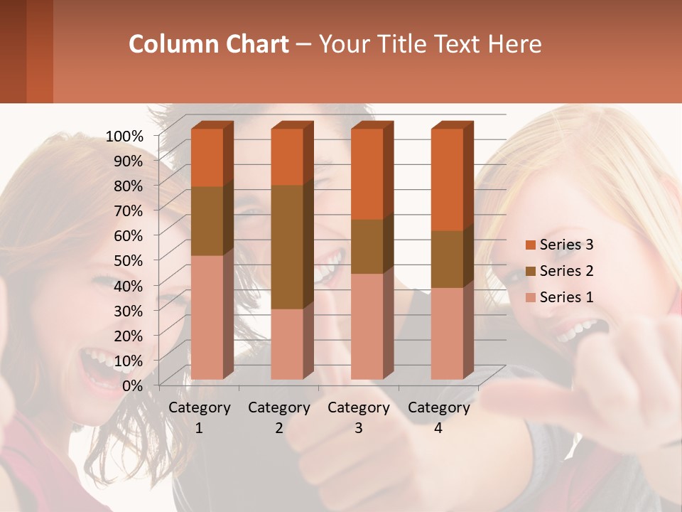 A Group Of Young People Pointing At The Camera PowerPoint Template
