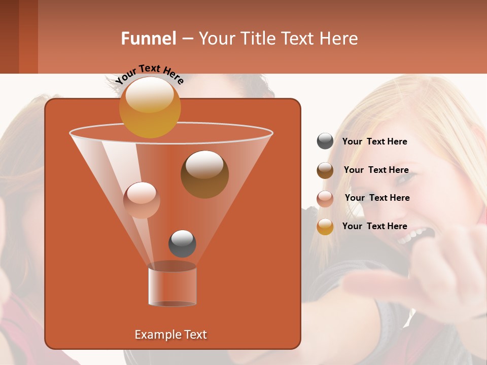 A Group Of Young People Pointing At The Camera PowerPoint Template