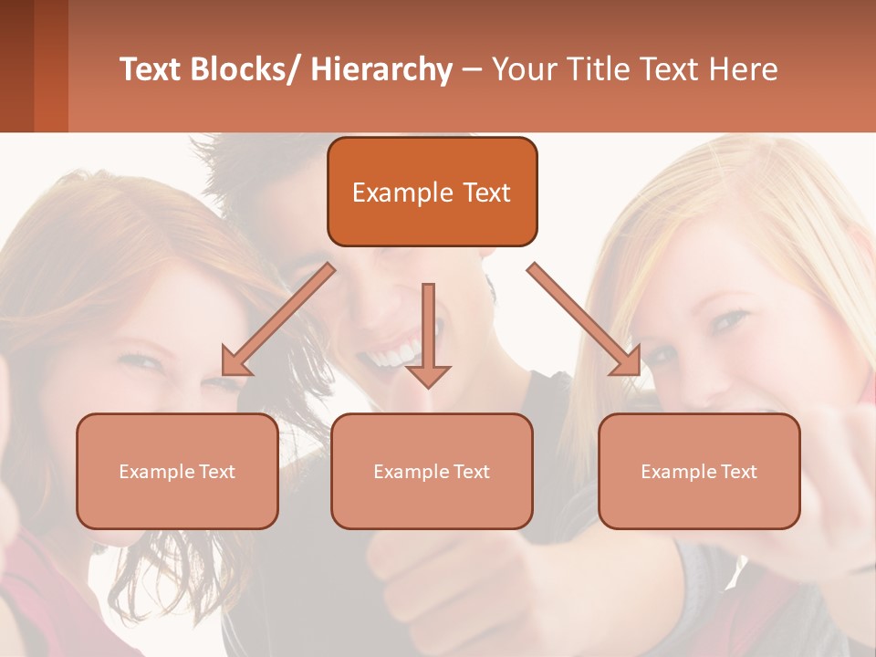 A Group Of Young People Pointing At The Camera PowerPoint Template