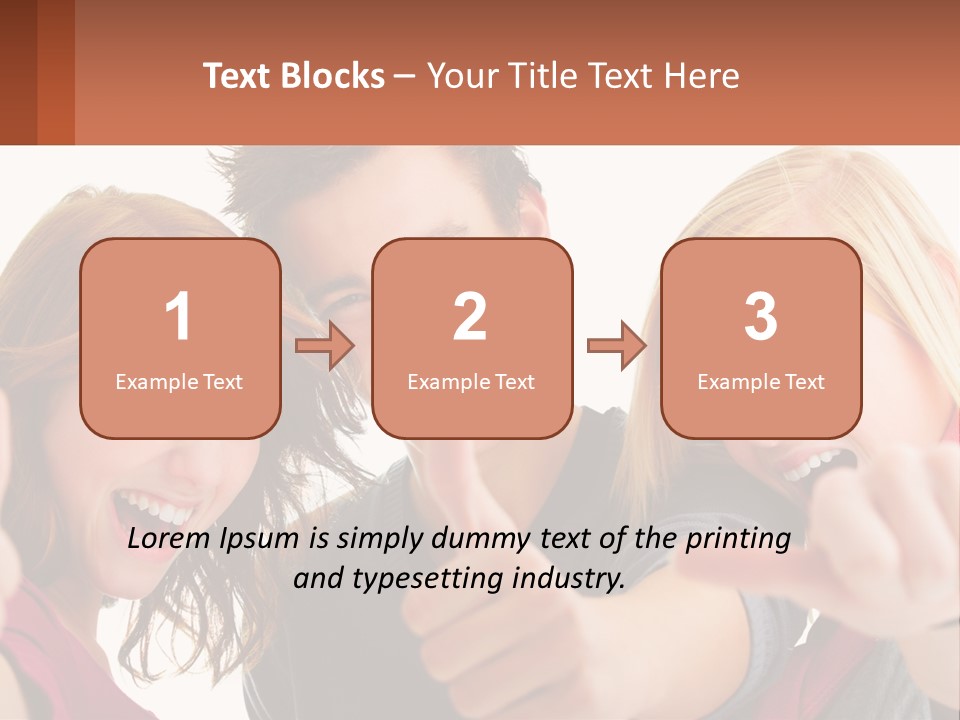 A Group Of Young People Pointing At The Camera PowerPoint Template
