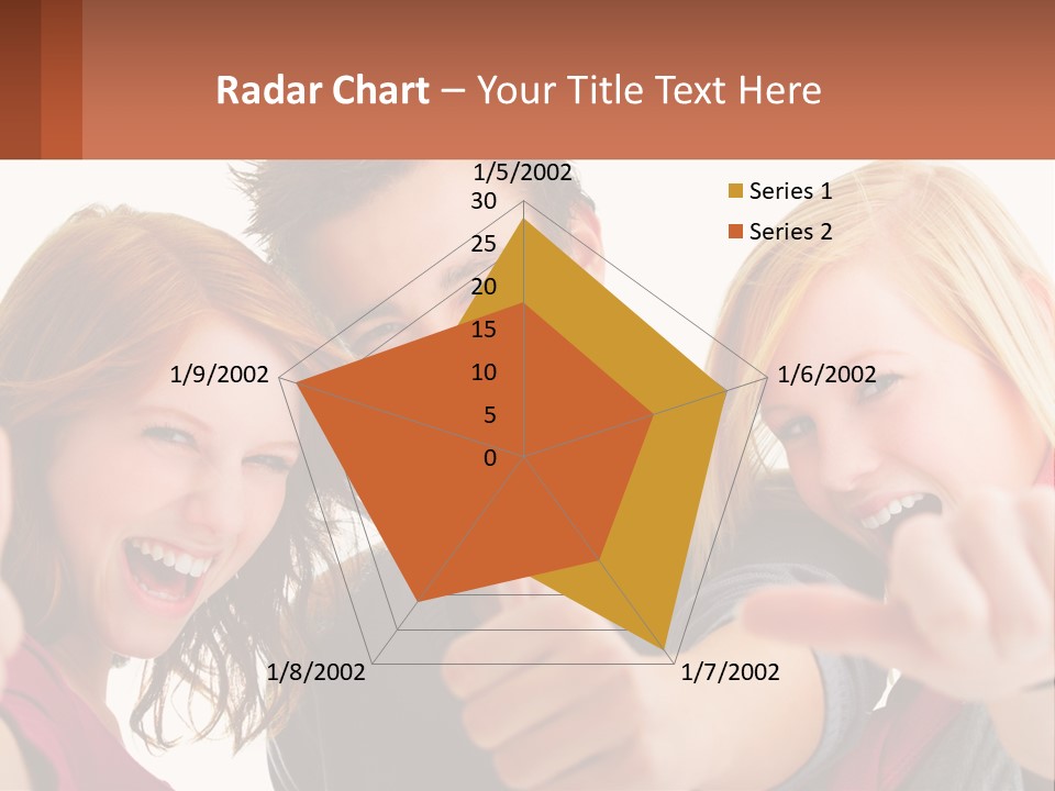 A Group Of Young People Pointing At The Camera PowerPoint Template