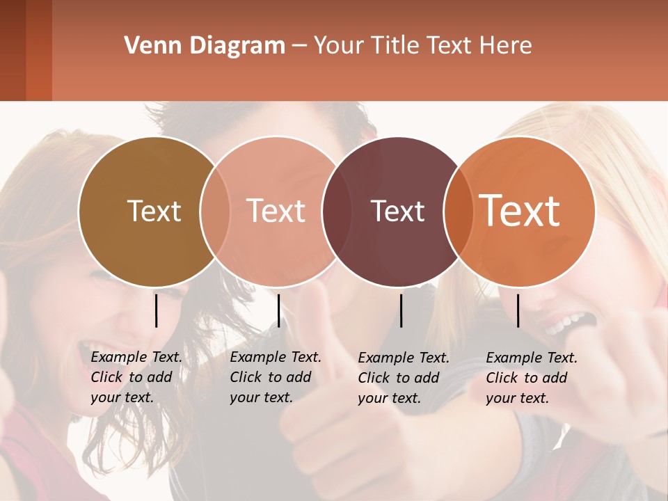 A Group Of Young People Pointing At The Camera PowerPoint Template