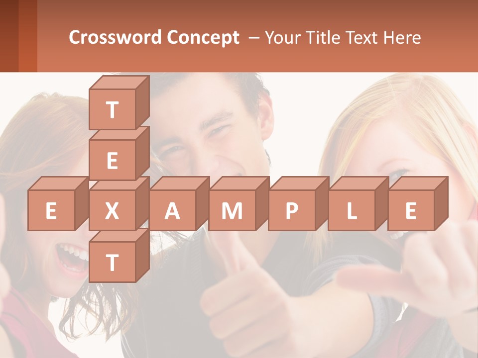 A Group Of Young People Pointing At The Camera PowerPoint Template