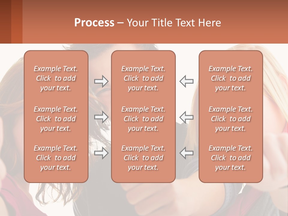 A Group Of Young People Pointing At The Camera PowerPoint Template