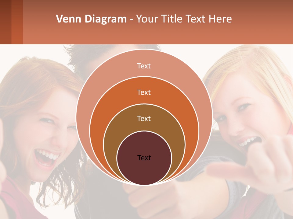 A Group Of Young People Pointing At The Camera PowerPoint Template