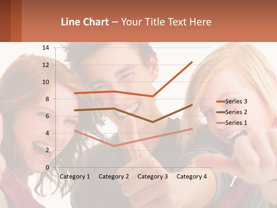 A Group Of Young People Pointing At The Camera PowerPoint Template