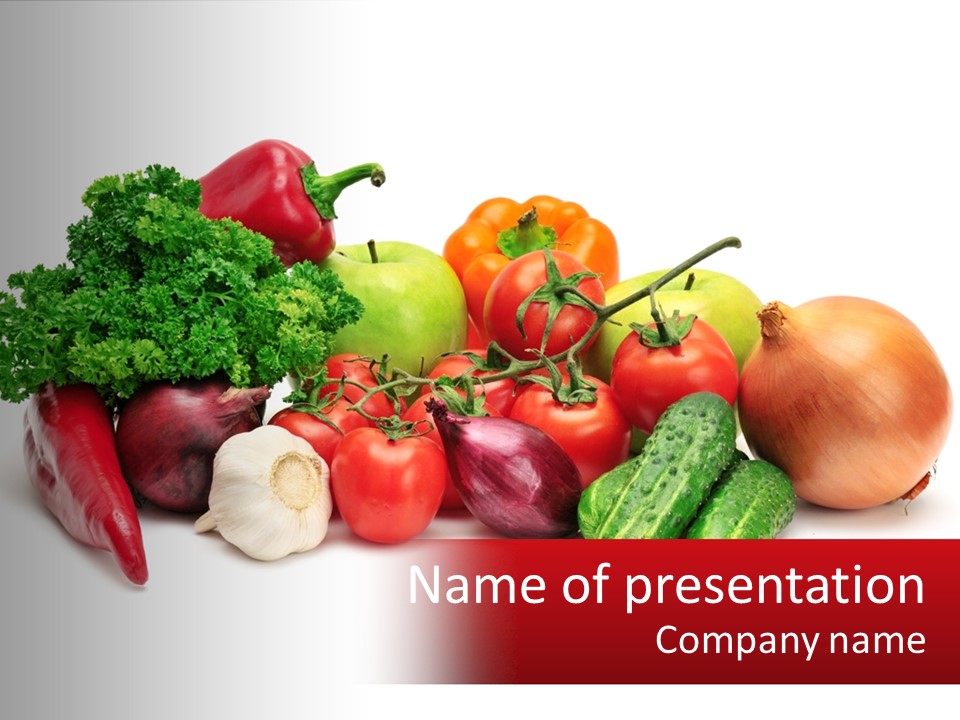 Onion Greengrocery Healthy PowerPoint Template