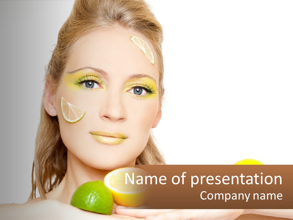 Freshness Lemon Elegance PowerPoint Template