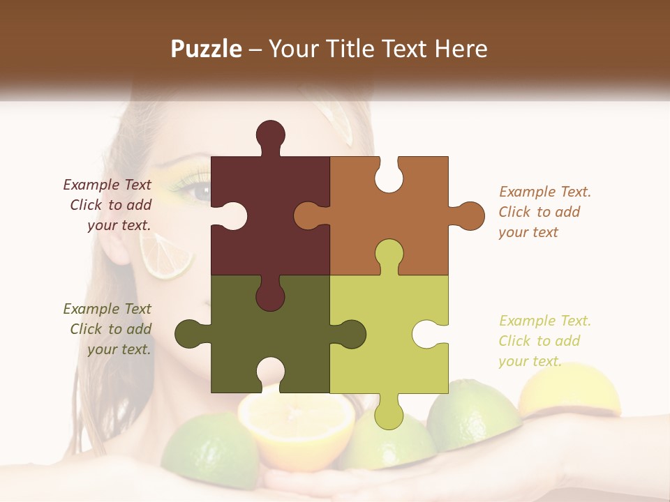 Freshness Lemon Elegance PowerPoint Template