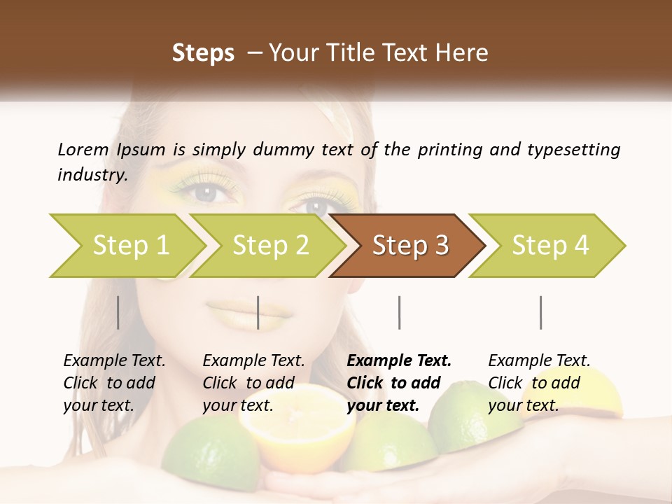 Freshness Lemon Elegance PowerPoint Template
