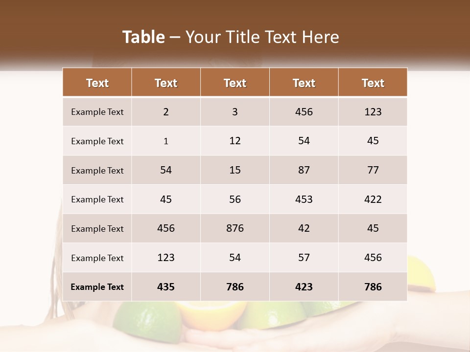 Freshness Lemon Elegance PowerPoint Template