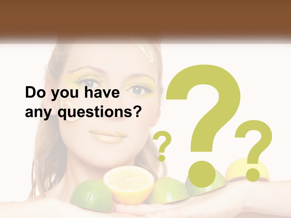 Freshness Lemon Elegance PowerPoint Template