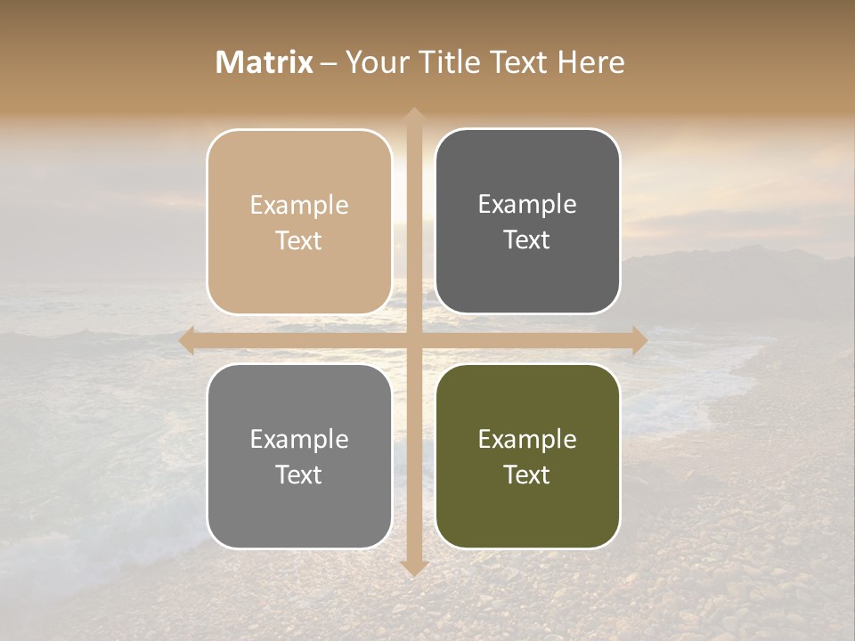 Rock Scene Sun PowerPoint Template