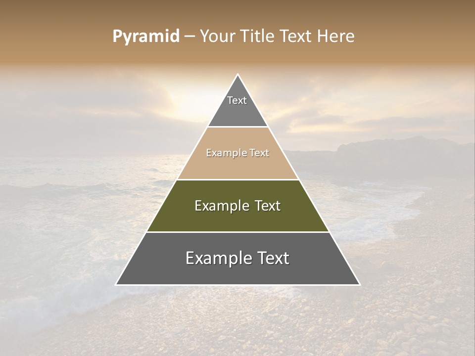 Rock Scene Sun PowerPoint Template