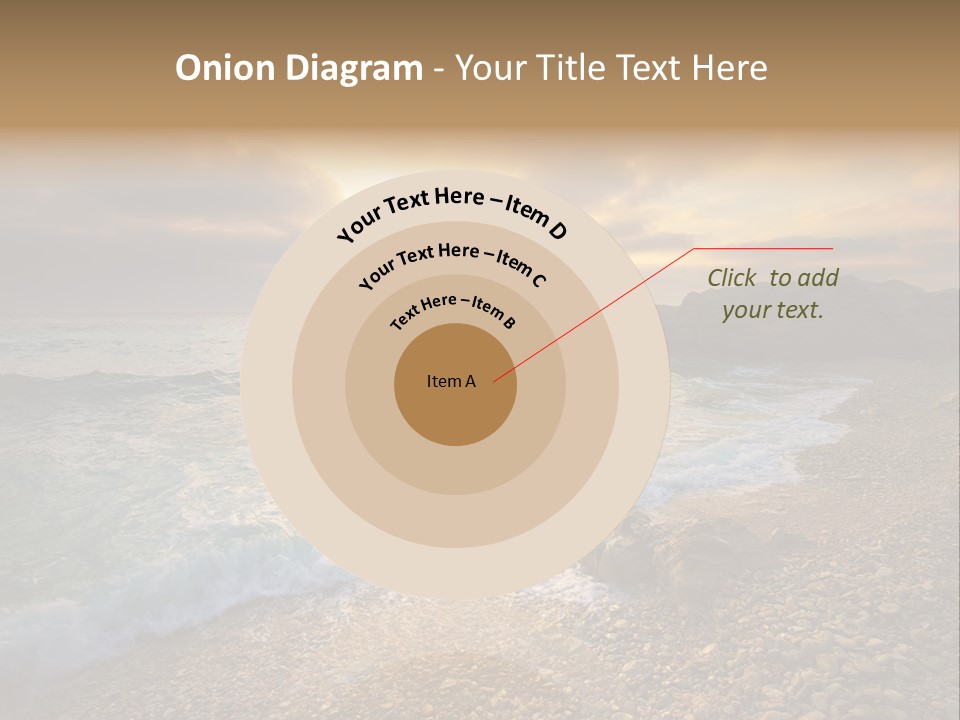 Rock Scene Sun PowerPoint Template