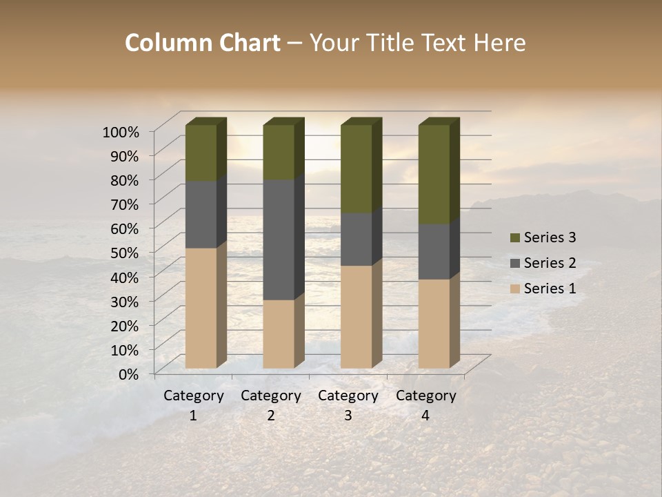 Rock Scene Sun PowerPoint Template