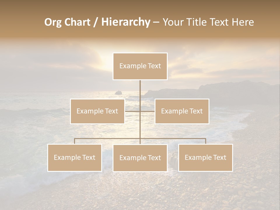 Rock Scene Sun PowerPoint Template