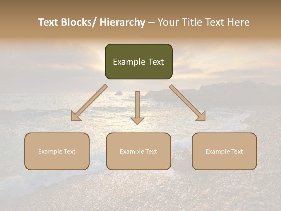 Rock Scene Sun PowerPoint Template