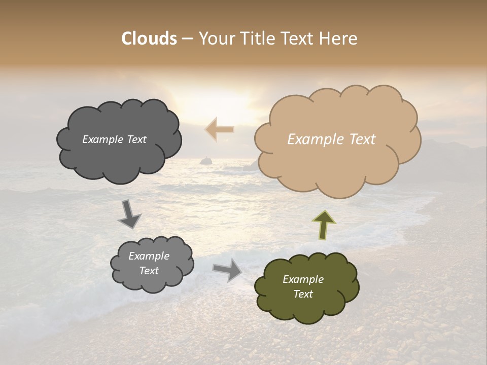 Rock Scene Sun PowerPoint Template