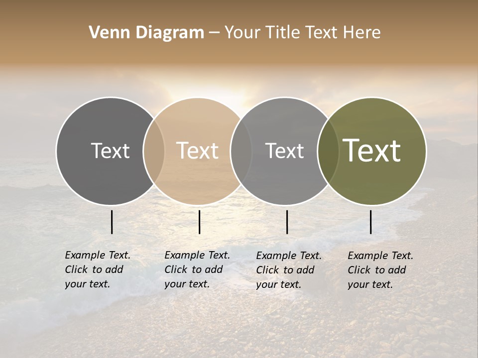 Rock Scene Sun PowerPoint Template