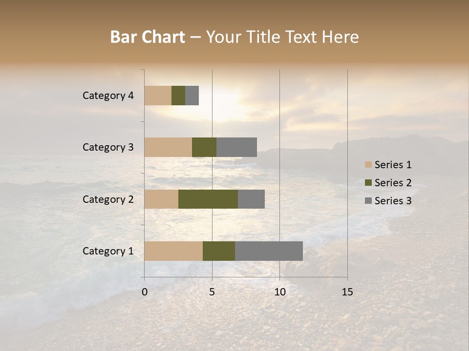 Rock Scene Sun PowerPoint Template