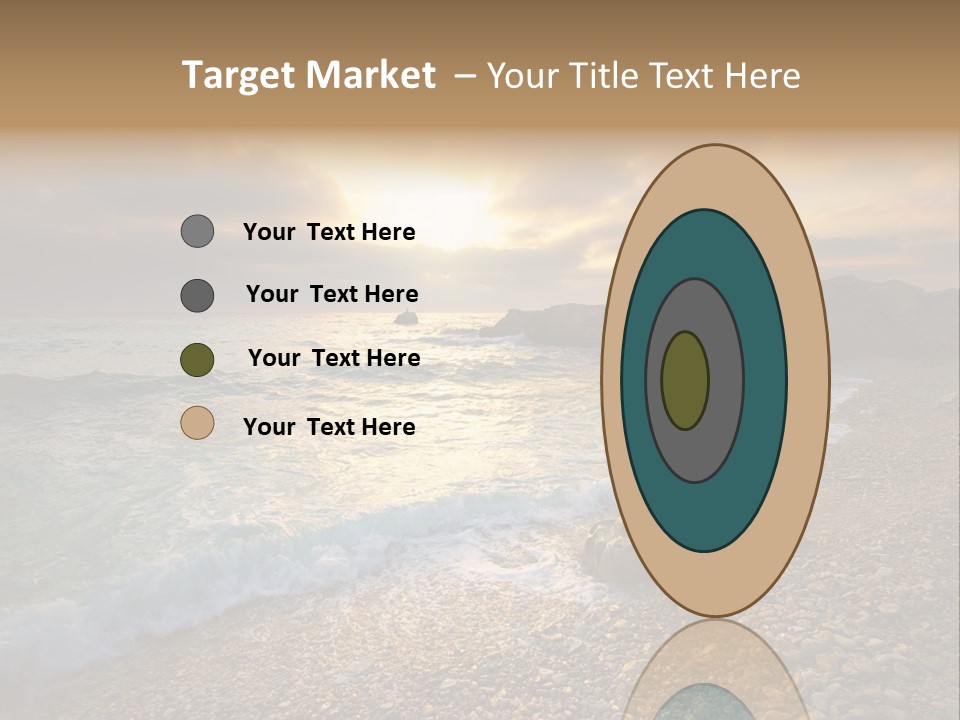 Rock Scene Sun PowerPoint Template