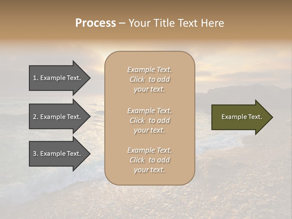 Rock Scene Sun PowerPoint Template
