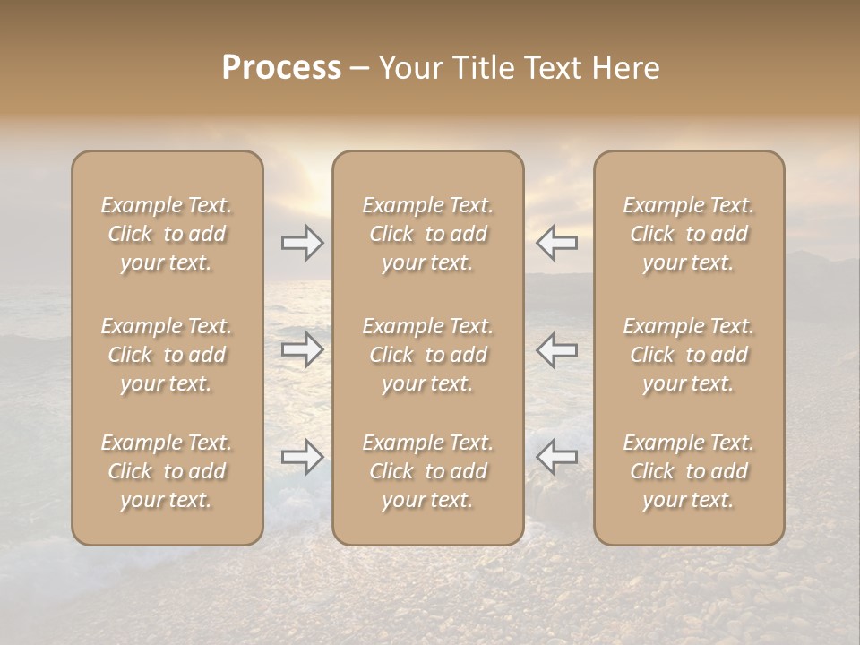 Rock Scene Sun PowerPoint Template