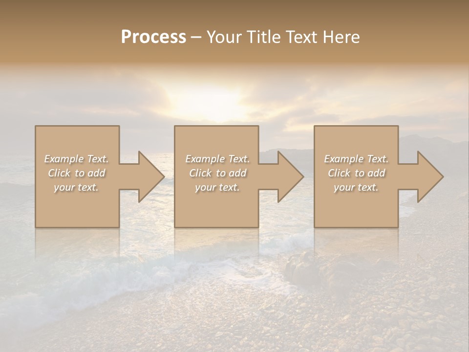 Rock Scene Sun PowerPoint Template
