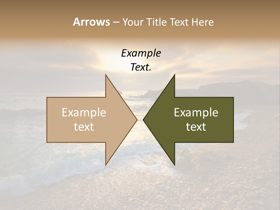Rock Scene Sun PowerPoint Template