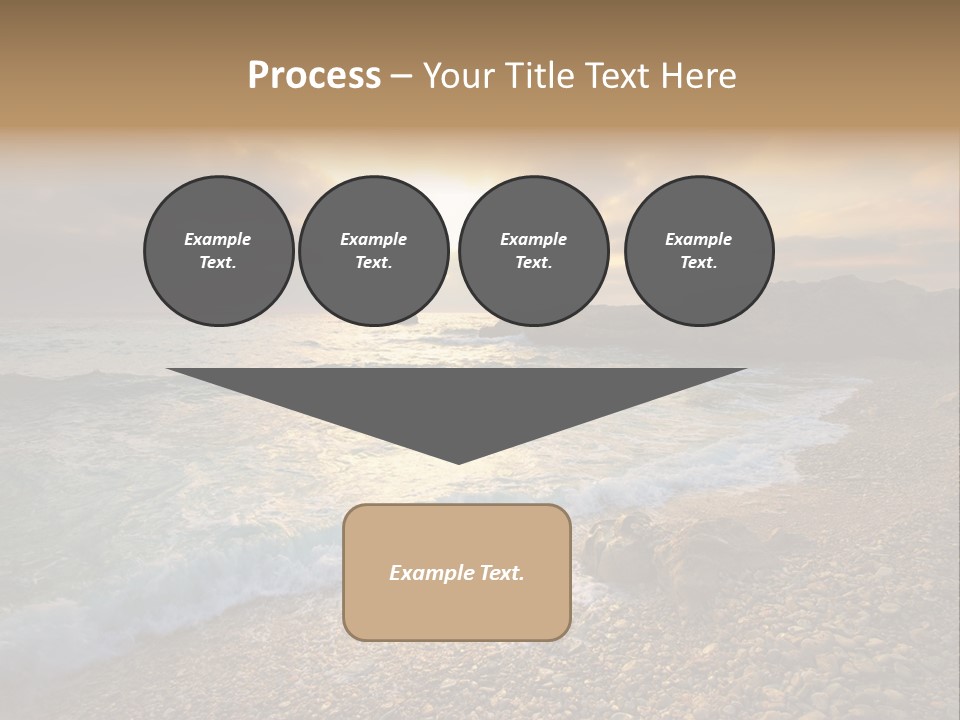 Rock Scene Sun PowerPoint Template