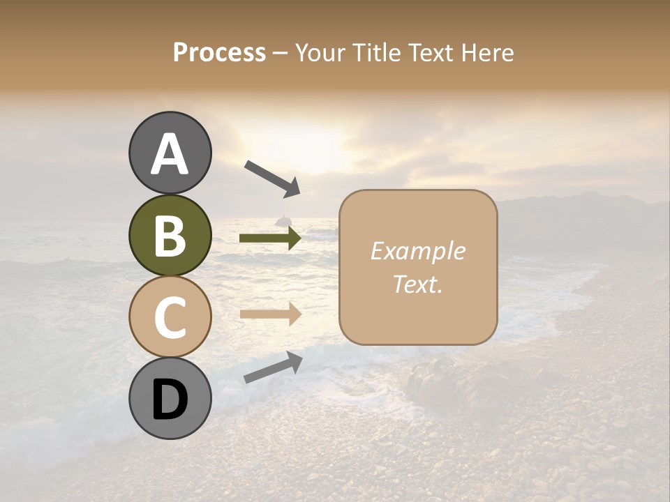 Rock Scene Sun PowerPoint Template